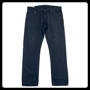 Polo Ralph Lauren Hampton Straight Jeans Mens 36x32 (38x32) Black Cotton Vintage